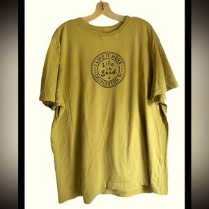 Life is Good CHARLESTON SC Women’s T-Shirt Chartreuse Sz XL